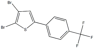 2,3-DIBROMO-5-(4-TRIFLUOROMETHYLPHENYL)THIOPHENE Struktur