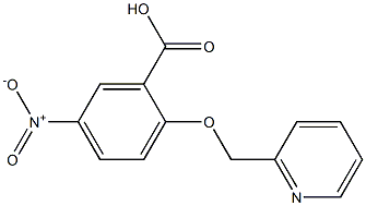 5-NITRO-2-(PYRIDIN-2-YLMETHOXY)BENZOIC ACID Struktur