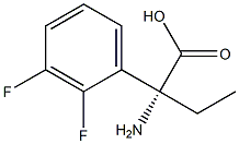 (2R)-2-AMINO-2-(2,3-DIFLUOROPHENYL)BUTANOIC ACID Struktur