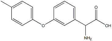 AMINO-[3-(4-METHYLPHENOXY)-PHENYL]-ACETIC ACID Struktur