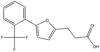 3-(5-(2-(TRIFLUOROMETHYL)PHENYL)FURAN-2-YL)PROPIONIC ACID Struktur