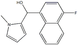 4-FLUORO-1-NAPHTHYL-(1-METHYL-2-PYRROLYL)METHANOL Struktur