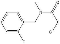 2-CHLORO-N-(2-FLUOROBENZYL)-N-METHYLACETAMIDE Struktur