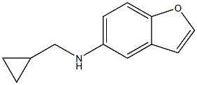 (1S)BENZO[B]FURAN-5-YLCYCLOPROPYLMETHYLAMINE Struktur