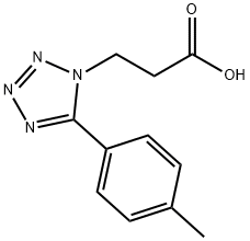 3-(5-P-TOLYL-TETRAZOL-1-YL)-PROPIONIC ACID Struktur