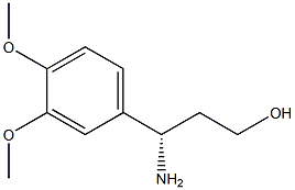 (S)-3-AMINO-3-(3,4-DIMETHOXY-PHENYL)-PROPAN-1-OL Struktur