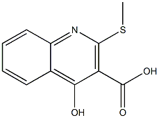 4-HYDROXY-2-METHYLSULFANYL-QUINOLINE-3-CARBOXYLIC ACID Struktur