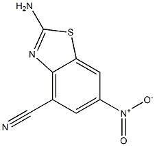 2-AMINO-4-CYANO-6-NITRO BENZOTHIAZOLE Struktur