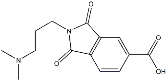 2-(3-DIMETHYLAMINO-PROPYL)-1,3-DIOXO-2,3-DIHYDRO-1H-ISOINDOLE-5-CARBOXYLIC ACID Struktur