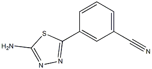 3-(5-AMINO-[1,3,4]THIADIAZOL-2-YL)-BENZONITRILE Struktur