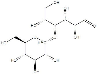 4-O-ALPHA-D-GLUCOPYRANOSYL-D-[1-13C]GLUCOSE Struktur