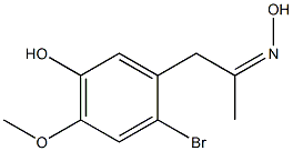 2-BROMO-5-HYDROXY-4-METHOXYPHENYLACETONE OXIME Struktur