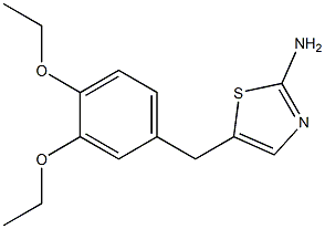 5-(3,4-DIETHOXYBENZYL)-1,3-THIAZOL-2-AMINE Struktur