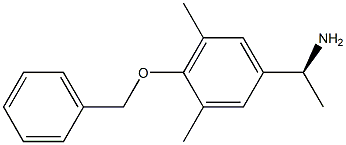 (1S)-1-[3,5-DIMETHYL-4-(PHENYLMETHOXY)PHENYL]ETHYLAMINE Struktur