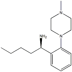 (1R)-1-[2-(4-METHYLPIPERAZINYL)PHENYL]PENTYLAMINE Struktur