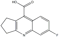 6-FLUORO-2,3-DIHYDRO-1H-CYCLOPENTA[B]QUINOLINE-9-CARBOXYLIC ACID Struktur