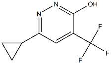 6-CYCLOPROPYL-3-HYDROXY-4-(TRIFLUOROMETHYL)PYRIDAZINE Struktur