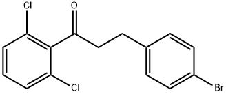 3-(4-BROMOPHENYL)-2',6'-DICHLOROPROPIOPHENONE Struktur