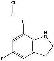 5,7-DIFLUOROINDOLINE HCL Struktur