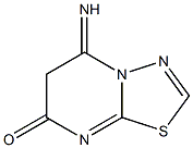 5-IMINO-5,6-DIHYDRO-7H-[1,3,4]THIADIAZOLO[3,2-A]PYRIMIDIN-7-ONE Struktur