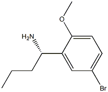 (1S)-1-(5-BROMO-2-METHOXYPHENYL)BUTYLAMINE Struktur