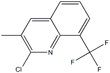 2-CHLORO-3-METHYL-8-TRIFLUOROMETHYLQUINOLINE Struktur