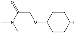 N,N-DIMETHYL-2-(PIPERIDIN-4-YLOXY)-ACETAMIDE Struktur