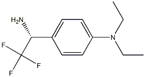 [4-((1R)-1-AMINO-2,2,2-TRIFLUOROETHYL)PHENYL]DIETHYLAMINE Struktur