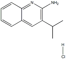 2-AMINO-3-ISOPROPYLQUINOLINE HYDROCHLORIDE Struktur