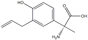 (2R)-2-AMINO-2-(4-HYDROXY-3-PROP-2-ENYLPHENYL)PROPANOIC ACID Struktur