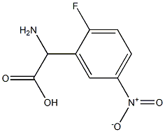 AMINO-(2-FLUORO-5-NITRO-PHENYL)-ACETIC ACID Struktur