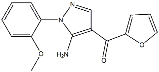 (5-AMINO-1-(2-METHOXYPHENYL)-1H-PYRAZOL-4-YL)(FURAN-2-YL)METHANONE Struktur