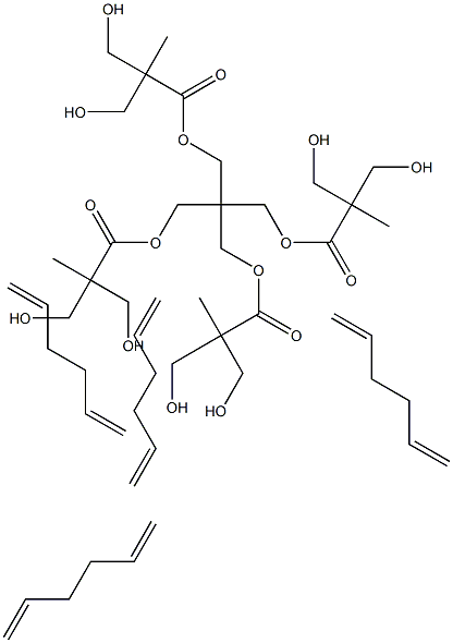 TETRA-(BIS-METHYLOLPROPIONIC ACID DIALLYL ETHER)-PENTAERYTHRITOL ESTER Struktur