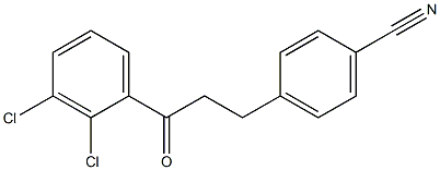 3-(4-CYANOPHENYL)-2',3'-DICHLOROPROPIOPHENONE Struktur