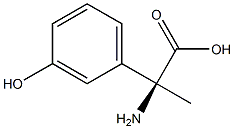 (2S)-2-AMINO-2-(3-HYDROXYPHENYL)PROPANOIC ACID Struktur