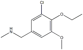 1-(3-CHLORO-4-ETHOXY-5-METHOXYPHENYL)-N-METHYLMETHANAMINE Struktur