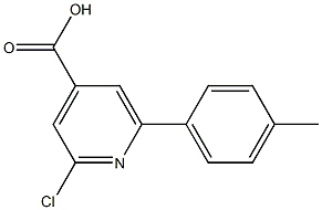 2-CHLORO-6-P-TOLYLPYRIDINE-4-CARBOXYLIC ACID Struktur