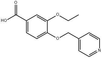 3-ETHOXY-4-(PYRIDIN-4-YLMETHOXY)BENZOIC ACID Struktur