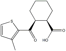 CIS-2-(3-METHYL-2-THENOYL)CYCLOHEXANE-1-CARBOXYLIC ACID Struktur