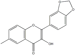 3-HYDROXY-6-METHYL-3',4'-METHYLENEDIOXY FLAVONE Struktur