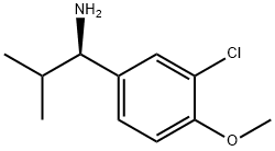 (1R)-1-(3-CHLORO-4-METHOXYPHENYL)-2-METHYLPROPYLAMINE Struktur