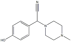 (4-HYDROXYPHENYL)(4-METHYLPIPERAZIN-1-YL)ACETONITRILE Struktur