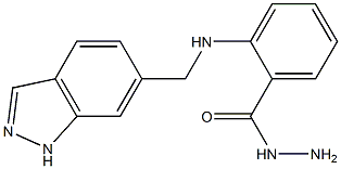 2-[(1H-INDAZOL-6-YLMETHYL)-AMINO]-BENZOIC ACID HYDRAZIDE Struktur