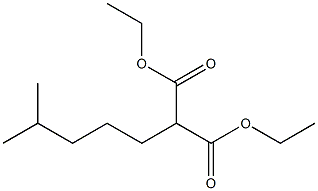 DIETHYL (4-METHYLPENTYL)MALONATE Struktur