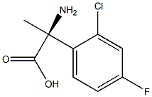 (2S)-2-AMINO-2-(2-CHLORO-4-FLUOROPHENYL)PROPANOIC ACID Struktur