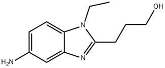 3-(5-AMINO-1-ETHYL-1H-BENZOIMIDAZOL-2-YL)-PROPAN-1-OL Struktur