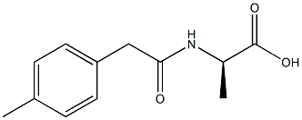 (2R)-2-[[(4-METHYLPHENYL)ACETYL]AMINO]PROPANOIC ACID Struktur