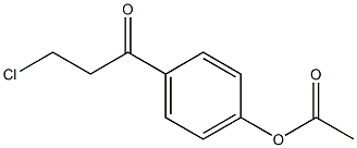 4'-ACETOXY-3-CHLOROPROPIOPHENONE Struktur