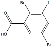 2,5-DIBROMO-3-IODOBENZOIC ACID Struktur