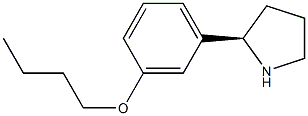 1-((2R)PYRROLIDIN-2-YL)-3-BUTOXYBENZENE Struktur